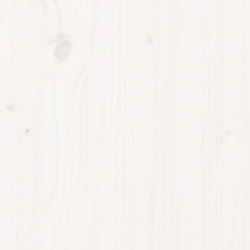 Ławka do przedpokoju, biała, 100x28x45 cm, lite drewno sosnowe