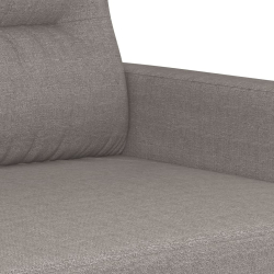 3-częściowy komplet wypoczynkowy z poduszkami, taupe, tkanina