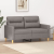 Sofa 2-osobowa, kolor taupe, 120 cm, tapicerowana tkaniną