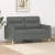 Sofa 2-osobowa, ciemnoszara, 120 cm, tapicerowana tkaniną