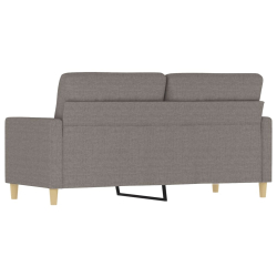 Sofa 2-osobowa, kolor taupe, 140 cm, tapicerowana tkaniną