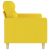 Sofa 2-osobowa, jasnożółta, 140 cm, tapicerowana tkaniną