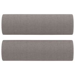 3-cz. komplet wypoczynkowy z poduszkami, taupe, tkanina
