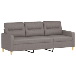 2-cz. komplet wypoczynkowy z poduszkami, taupe, tkanina