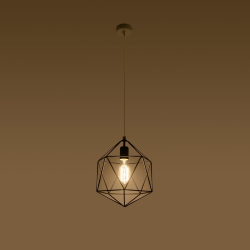 Lampa wisząca GASPARE czarna