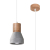 Lampa wisząca QUBIC szara