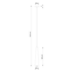 Lampa wisząca SULA 1 naturalne drewno