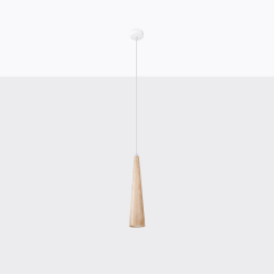 Lampa wisząca SULA 1 naturalne drewno