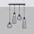 Lampa wisząca SUBA 4L czarna