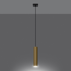 Lampa Wisząca LAGOS 1 złoty połysk