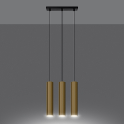 Lampa Wisząca LAGOS 3 złoty połysk