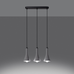 Lampa wisząca REA 3L beton