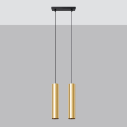 Lampa Wisząca LAGOS 2 złoty połysk