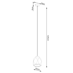 Lampa wisząca ceramiczna MINT
