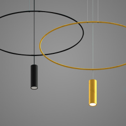 Lampa wisząca HOLAR 1 czarna