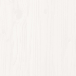 Rabata ogrodowa z płotkiem, biała, 100x50x50 cm, drewno sosnowe