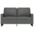 Sofa 2-osobowa, ciemnoszara, 120 cm, tapicerowana tkaniną