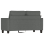 Sofa 2-osobowa, ciemnoszara, 120 cm, tapicerowana tkaniną