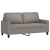 Sofa 2-osobowa, kolor taupe, 140 cm, tapicerowana tkaniną