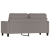 Sofa 2-osobowa, kolor taupe, 140 cm, tapicerowana tkaniną