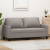 Sofa 2-osobowa, kolor taupe, 140 cm, tapicerowana tkaniną