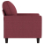 Fotel, winna czerwień, 60 cm, obity tkaniną