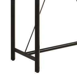 Stolik barowy, 110x55x107 cm, lite drewno mango i żelazo