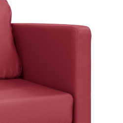Sofa podłogowa 2-w-1, kolor wina, 112x174x55 cm, sztuczna skóra
