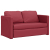 Sofa podłogowa 2-w-1, kolor wina, 112x174x55 cm, sztuczna skóra