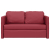 Sofa podłogowa 2-w-1, kolor wina, 112x174x55 cm, sztuczna skóra