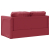 Sofa podłogowa 2-w-1, kolor wina, 112x174x55 cm, sztuczna skóra