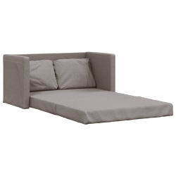 Sofa podłogowa 2-w-1, kolor taupe, 112x174x55 cm, tkanina