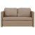 Sofa podłogowa 2-w-1, cappuccino, 112x174x55 cm, sztuczna skóra