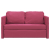 Sofa podłogowa 2-w-1, winna czerwień, 122x204x55 cm, aksamit