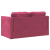 Sofa podłogowa 2-w-1, winna czerwień, 122x204x55 cm, aksamit