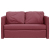 Sofa podłogowa 2-w-1, winna czerwień, 112x174x55 cm, tkanina