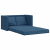 Sofa podłogowa 2-w-1, niebieska, 112x174x55 cm, tkanina