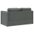 Sofa podłogowa 2-w-1, ciemnoszara, 112x174x55 cm, tkanina