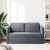 Sofa podłogowa 2-w-1, ciemnoszara, 122x204x55 cm, aksamit