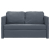 Sofa podłogowa 2-w-1, ciemnoszara, 122x204x55 cm, aksamit