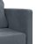 Sofa podłogowa 2-w-1, ciemnoszara, 122x204x55 cm, aksamit