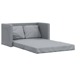 Sofa podłogowa 2-w-1, jasnoszara, 112x174x55 cm, tkanina