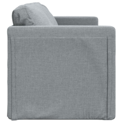 Sofa podłogowa 2-w-1, jasnoszara, 112x174x55 cm, tkanina