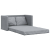 Sofa podłogowa 2-w-1, jasnoszara, 112x174x55 cm, tkanina