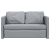 Sofa podłogowa 2-w-1, jasnoszara, 112x174x55 cm, tkanina