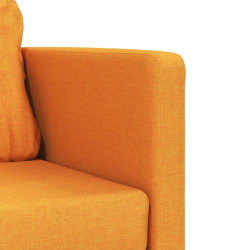 Sofa podłogowa 2-w-1, ciemnożółta, 112x174x55 cm, tkanina
