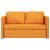 Sofa podłogowa 2-w-1, ciemnożółta, 112x174x55 cm, tkanina