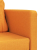 Sofa podłogowa 2-w-1, ciemnożółta, 112x174x55 cm, tkanina