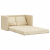 Sofa podłogowa 2-w-1, kremowa, 112x174x55 cm, tkanina