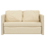 Sofa podłogowa 2-w-1, kremowa, 112x174x55 cm, tkanina